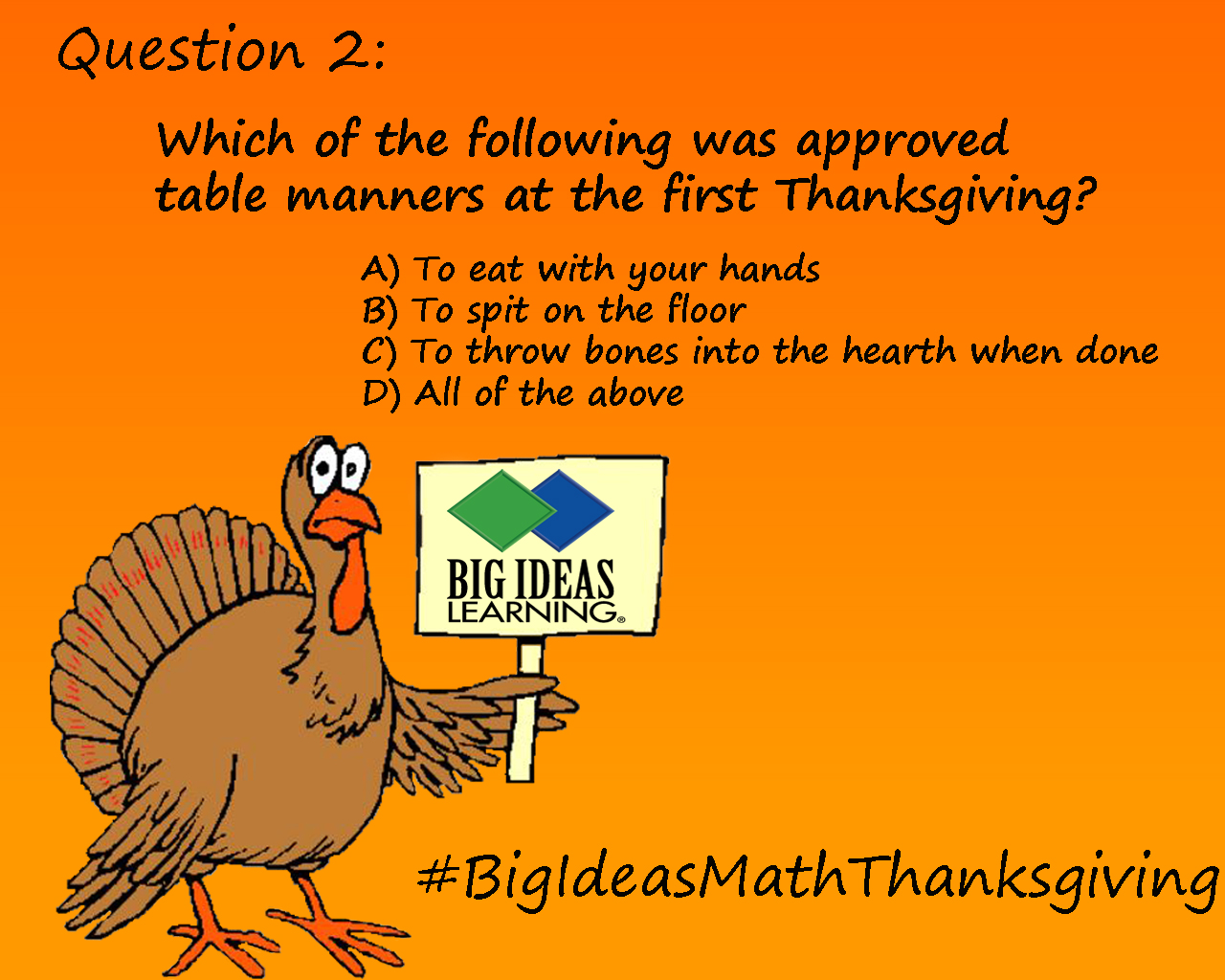 thanksgiving questions – question 2 (6 days left) : | big ideas math